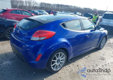 2012 Hyundai Veloster Base W/Black z USA, uszkodzony, nr VIN KMHTC6AD9CU084532